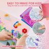 imageKlever Kits Foil Art Kit for Kids  Arts ampamp Crafts Supplies Mess Free Coloring Foil Foam Stickers Creative Travel Toys Birthday Gifts for Boys ampamp Girls Ages 4 and UpFlowers and Butterflies