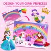 imageKlever Kits Foil Art Kit for Kids  Arts ampamp Crafts Supplies Mess Free Coloring Foil Foam Stickers Creative Travel Toys Birthday Gifts for Boys ampamp Girls Ages 4 and UpPrincess
