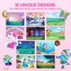 imageKlever Kits Foil Art Kit for Kids  Arts ampamp Crafts Supplies Mess Free Coloring Foil Foam Stickers Creative Travel Toys Birthday Gifts for Boys ampamp Girls Ages 4 and UpPrincess