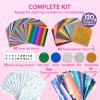 imageKlever Kits Foil Art Kit for Kids  Arts ampamp Crafts Supplies Mess Free Coloring Foil Foam Stickers Creative Travel Toys Birthday Gifts for Boys ampamp Girls Ages 4 and UpPrincess