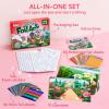 imageKlever Kits Foil Art Kit for Kids  Arts ampamp Crafts Supplies Mess Free Coloring Foil Foam Stickers Creative Travel Toys Birthday Gifts for Boys ampamp Girls Ages 4 and UpFlowers and Butterflies