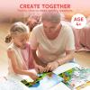 imageKlever Kits Foil Art Kit for Kids  Arts ampamp Crafts Supplies Mess Free Coloring Foil Foam Stickers Creative Travel Toys Birthday Gifts for Boys ampamp Girls Ages 4 and UpAnimals