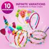imageKlever Kits Headband Making Kit for Girls Kids Headbands DIY Hair Accessories for Girls Kids Crafts Make Your Own Hair Accessories Birthday Gifts Ages 512