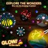 imageKlever Kits Wooden Painting Craft KitGlow in The Dark Arts and Crafts for Kids Ages 612 Wood Slices with Art Activitiy Supplies Wood Crafts for Boys Girls Party Gift Easter Painting
