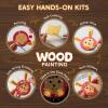 imageKlever Kits Wooden Painting Craft KitGlow in The Dark Arts and Crafts for Kids Ages 612 Wood Slices with Art Activitiy Supplies Wood Crafts for Boys Girls Party Gift Easter Painting
