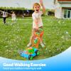 imageSLOOSH Bubble Lawn Mower Toddler Toys  Kids Bubble Machine Summer Outdoor Push Toy Games Backyard Garden Outside Play Toddlers Preschool Boys Girls Birthday Gifts PinkBlue
