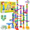 imageJOYIN 170Pcs Glowing Marble Run Construction Building Blocks Toys with 5 Glow in The Dark Glass Marbles STEM Educational Building Block Toy Gift for Christmas120 Plastic Pieces  50 Glass Marbles170Super Set