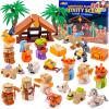 imageJOYIN 2025 Christmas Advent Calendar Building Blocks 24 Days Christmas Themed Nativity Building Blocks Xmas Party Favor Supplies for Boys Girls Kids Xmas Fun Gifts Countdown Calendar