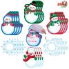 imageJOYIN 24 PCS Christmas Note Pads Bulk Cute Sticky Notes School Stationery Office Desk Supplies Snowflakes Snowman Small Notepads Notes Classroom Prizes Stocking Stuffers Kids Gifts