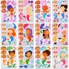 imageJOYIN 24 Sheets 9quotx6quot Make a face Stickers for Kids Make Your Own Stickers with Unicorn Dinosaur Sea and Safari Animals Party Favors Kids Crafts Goodie Bags Stuffers Classroom ActivitiesMermaid