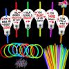 imageJOYIN 36 Packs Neon Valentines Day Gift Cards with Glow Stick Bracelets Glow in the dark Necklaces for Valentines Party Favor Valentine Classroom Exchange Cards Valentine School PrizeBulb Cards