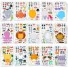 imageJOYIN 90 PCS 98x67 Makeaface Sticker Sheets Make Your Own Animal Mix and Match Sticker Sheets with Safaris Sea and Fantasy Animals Kids Party Favor Supplies CraftSmall