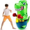imageJOYIN Inflatable TRex Dinosaur Bopper 47 Inches Bop Bag Inflatable Punching Toy Kids Punching Bag with BounceBack Action
