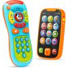 Blue Phone and Remote Toy with Bird