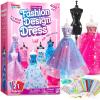 imageKlever Kits 400PCS Fashion Design Crafts for Kids Art and Crafts DIY Sewing Kits with 3 Mannequins for Girls Aged 812 Birthday Presents Toys for Kids