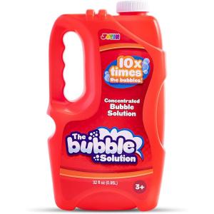 imageJOYIN 32 OZ Concentrated Bubble Solution for Bubble Machines Up to 25 Gallons Concentrated Solution Refills for Machine Wands Blower Easter Kids PartiesRed