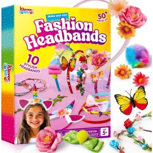 imageKlever Kits Headband Making Kit for Girls Kids Headbands DIY Hair Accessories for Girls Kids Crafts Make Your Own Hair Accessories Birthday Gifts Ages 512