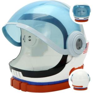 imageSpooktacular Creations Astronaut Helmet for Kids with Movable Visor Pretend Role Play Accessory Toy Set Halloween CostumesWhitered