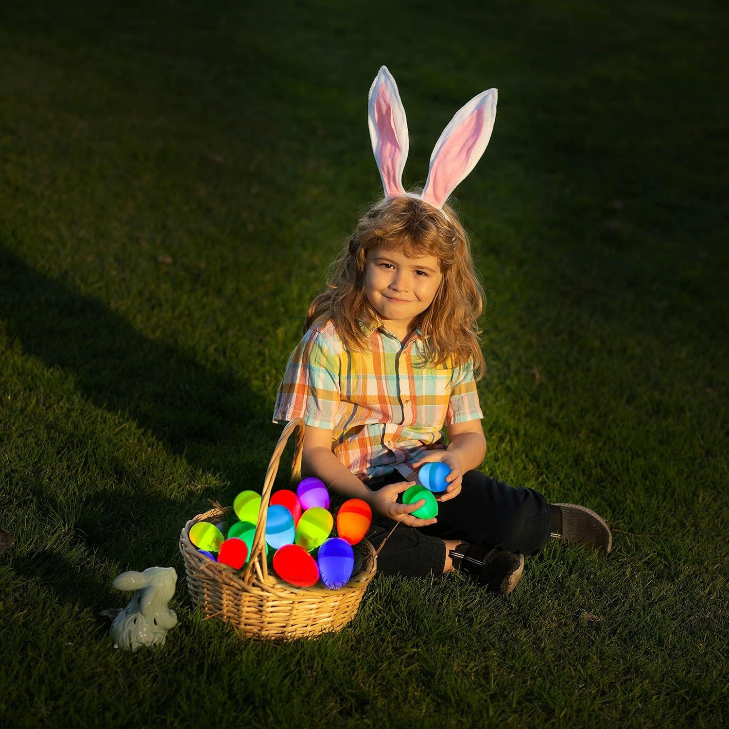 imageJOYIN 400 Mini Glow Sticks17quot 8 Colors Glow in The Dark for Easter Eggs Party FavorsEaster Basket Stuffer Party Pack Weddings Classroom Decorations Prizes