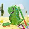 imageDinosaur Pinata with Plastic Bat and Paper Blindfold155H X 105W X 3D Cinco De Mayo Party Dinosaur Animal Theme Parties Decorations Indoor or Outdoor fiestaDinosaur Boy