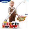 imageExtra Large Toddler Fire Truck Toys for Boys with 33inch Ladder Realistic Sirens Lights ampamp Sprinkler Pump Big Firetruck Emergency Vehicle Kids Toys for Age 3 4 5 6 7 Christmas Birthday Gift