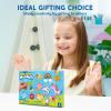 imageJOYIN 12 Wooden Magnet Creativity Arts ampamp Crafts Painting Kit for Kids Decorate Your Own Painting Gift for Easter Basket Stuffers Birthday Parties and Family Crafts Party Favors for Boys GirlsFantasy