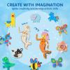 imageJOYIN 12 Wooden Magnet Creativity Arts ampamp Crafts Painting Kit for Kids Decorate Your Own Painting Gift for Easter Basket Stuffers Birthday Parties and Family Crafts Party Favors for Boys GirlsAnimal