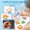 imageJOYIN 12 Wooden Magnet Creativity Arts ampamp Crafts Painting Kit for Kids Decorate Your Own Painting Gift for Easter Basket Stuffers Birthday Parties and Family Crafts Party Favors for Boys GirlsNature