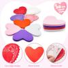 imageJOYIN 126 Pcs Valentines Day Craft Gift Set with 100 Heart Doilies 24 Pcs Foam Doilies and 2 Bags Foam Heart Stickers for Kids Tableware Decoration Home Activitie Kitchen Disposable Table Craft