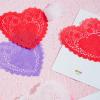 imageJOYIN 126 Pcs Valentines Day Craft Gift Set with 100 Heart Doilies 24 Pcs Foam Doilies and 2 Bags Foam Heart Stickers for Kids Tableware Decoration Home Activitie Kitchen Disposable Table Craft