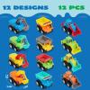 imageJOYIN 12Piece Mini Construction Car Set Plastic Unisex NonRiding Toy Vehicle Perfect for Imaginative Play and Parties