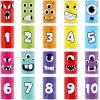 imageJOYIN 13 Pcs Carnival Party Bean Bag Toss Game Sturdy Knockdown Can Birthday Easter Party Family Best Outdoor and Indoor Games Easter Egg Hunt for Classroom Gifts Number StyleMonster
