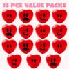 imageJOYIN 15 PCS Valentines Day Heart Shaped Stress Relief 3 Balls for Kids Party Favors School Classroom Exchange Prizes Gift