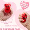 imageJOYIN 15 PCS Valentines Day Heart Shaped Stress Relief 3 Balls for Kids Party Favors School Classroom Exchange Prizes Gift