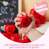imageJOYIN 15 PCS Valentines Day Heart Shaped Stress Relief 3 Balls for Kids Party Favors School Classroom Exchange Prizes Gift