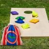 imageJOYIN 16 Cornhole Bean Bags for Tossing 47 x 47 Durable Nylon AllWeather Game Includes 15 Bean Bags and a Carry Bag Cornhole Game Set Party Supplies for Kids ampamp Adultsone size fit all