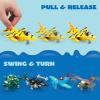 imageJOYIN 16 Pcs Pull Back Airplane Toys Boys Plane Playset Aircraft Incl Helicopter Fighter Bomber Biplane Model Gifts for Toddler Kids 3 Years Old Kids Presents Treasure Box Toys for Classroom