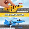 imageJOYIN 16 Pcs Pull Back Airplane Toys Boys Plane Playset Aircraft Incl Helicopter Fighter Bomber Biplane Model Gifts for Toddler Kids 3 Years Old Kids Presents Treasure Box Toys for Classroom