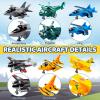 imageJOYIN 16 Pcs Pull Back Airplane Toys Boys Plane Playset Aircraft Incl Helicopter Fighter Bomber Biplane Model Gifts for Toddler Kids 3 Years Old Kids Presents Treasure Box Toys for Classroom
