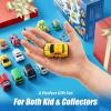 imageJOYIN 18 Pcs Pull Back City Cars and Trucks Toy Vehicles Set Friction Powered Cars Toys for Toddlers Boys Girls Educational Play Kids Stocking Stuffers Treasure Box Gifts for Classroom