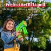 imageJOYIN 2 Bottles Bubbles Refill Solutions 64 oz up to 5 Gallon Concentrated Solution for Bubble Machine Gun Wand Refill Fluid Summer Easter ToysOrangeBlueOrangeblue