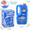 imageJOYIN 2 Bottles Bubbles Refill Solutions 64 oz up to 5 Gallon Concentrated Solution for Bubble Machine Gun Wand Refill Fluid Summer Easter ToysOrangeBlueBlue