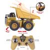 imageJOYIN 2 PCS Remote Control Construction Vehicle Toy Set FrictionPowered RC Excavator ampamp RC Dump Truck with Lights and Sounds for Imaginative Play Christmas Birthday Gifts for Toddlers Boys Girls