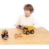 imageJOYIN 2 PCS Remote Control Construction Vehicle Toy Set FrictionPowered RC Excavator ampamp RC Dump Truck with Lights and Sounds for Imaginative Play Christmas Birthday Gifts for Toddlers Boys Girls