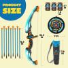 imageJOYIN 2 Pack Bow and Arrow Archery Toy Set for Kids Light Up Archery Play Set with 2 Luminous Bows 18 Suction Cups Arrows 6 Targets and 2 Quivers