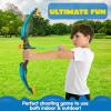 imageJOYIN 2 Pack Bow and Arrow Archery Toy Set for Kids Light Up Archery Play Set with 2 Luminous Bows 18 Suction Cups Arrows 6 Targets and 2 Quivers
