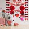 imageJOYIN 20 Packs Valentines Day Party Decoration Kit with valentines Banner Cutouts Swirls Garland Tissue Fans ampamp Tissue Poms for Valentines Party Supplies Valentines Decor Home Wedding Anniversary