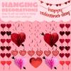 imageJOYIN 20 Packs Valentines Day Party Decoration Kit with valentines Banner Cutouts Swirls Garland Tissue Fans ampamp Tissue Poms for Valentines Party Supplies Valentines Decor Home Wedding Anniversary