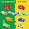 imageJOYIN 20PCS Die Cast Pull Back Cars Metal Toy Cars Car Toys Bulk Vehicle Set for Toddlers Kids Party Favors Cake Toppers Stocking Stuffers Race Cars Toys for Boys Gift Car Set Party Favors