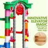 imageJOYIN 236Pcs Glowing Marble Run with Motorized Elevator Construction Building Blocks Toys with 30 Glow in The Dark Plastic Marbles STEM Toy for Boys and Girls Gift for Christmas